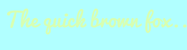 Image with Font Color D8FFB1 and Background Color B1FFFF